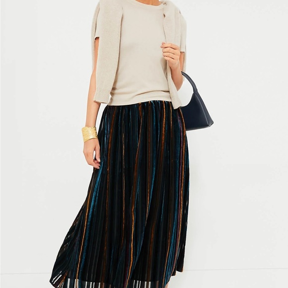 NWT Tuckernuck Velvet Stripe Alba Skirt X-Large - Picture 5 of 10
